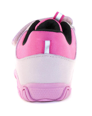 D.D. Step Little Kid Girl Waterproof Double Strap Shoes Light Pink - Supportive Leather From Europe Kids Orthopedic - shoekid.ca