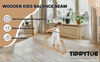 TippyToe Wooden Kids Balance Beam, Imaginative Play for Development, Coordination Motor Skills Kids Balance Board - shoekid.ca