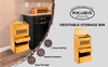 POGABOX„¢ Classic Potato, Onion, Garlic, Vegetable Storage Bin for Kitchen Organization| Mountable on Wall Floor or Pantry - HONEYCOMB - shoekid.ca