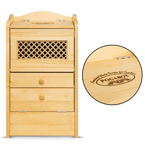 POGABOX™ Classic Potato, Onion, Garlic, Vegetable Storage Bin for Kitchen Organization| Mountable on Wall Floor or Pantry - PINE PASTRY - shoekid.ca