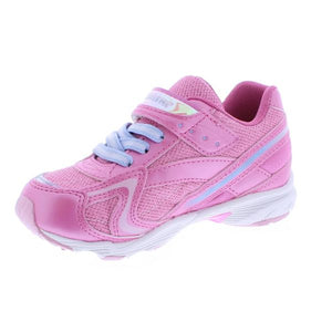 Tsukihoshi GLITZ Pink/Lt. Blue  Girls Running Shoes (Machine Washable) - shoekid.ca