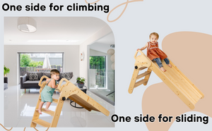 TIPPYTOE Wonderland: Foldable Pikler Ladder & Slide in Timeless Scandinavian Style - A Joyful, Safe Adventure in Your Playroom - shoekid.ca