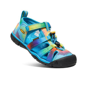 Keen Seacamp II CNX Blue/Original Tie Dye Little/Big Kids Sandals (Water Friendly) - shoekid.ca