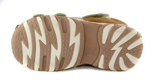D.D. Step Toddler Boy Sandals Brown And Khaki - Supportive Leather Shoes From Europe Kids Orthopedic - shoekid.ca