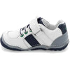 Stride Rite Kids Wes White Navy Leather Toddler Casual Shoes