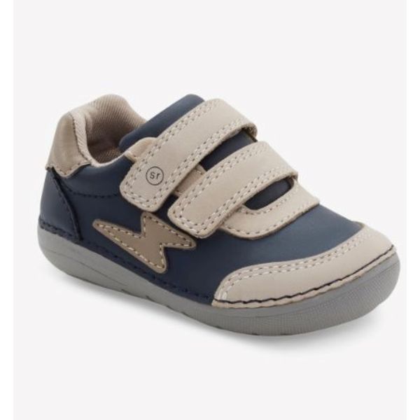Stride Rite Boys Kennedy Infant/Toddler Navy Leather Shoes - shoekid.ca