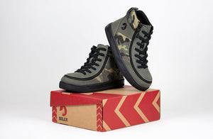 Olive Camo BILLY Street High Tops -Shoekid.ca