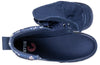 Navy Space BILLY Classic Lace High Tops with wraparound zipper, removable insoles. Shoes for diabetes, plantar fasciitis, wide feet.