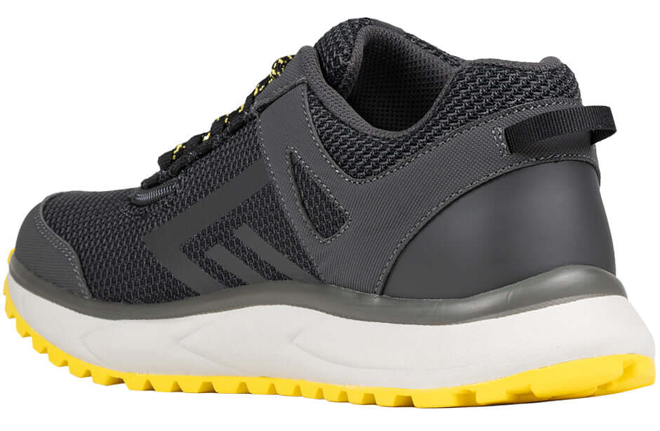 Men&#39;s Charcoal/Yellow BILLY Inclusion Trail Sneakers -Shoekid.ca
