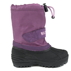 D.D. Step Little Kid Girl Winter Boots With Fleece Insulation Lilac Color - shoekid.ca