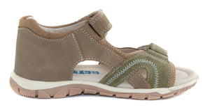 D.D. Step Big Kid Double Strap Boy Sandals AFO Friendly - Supportive Leather Shoes From Europe Kids Orthopedic - shoekid.ca