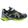 Tsukihoshi Storm Boys Black Lime Running Shoes - Lightweight, Machine Washable Sneakers for Big Kids &amp; Toddlers