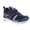 Tsukihoshi Velocity Navy/Silver Boys Running Shoes (Machine Washable) - shoekid.ca