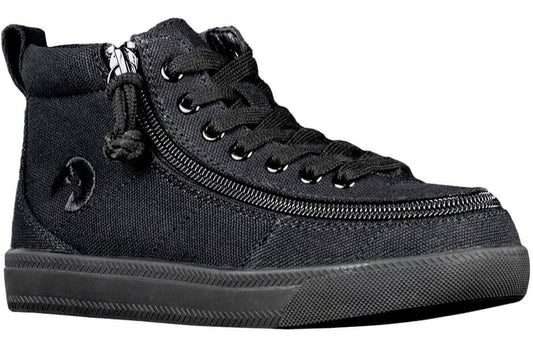 Black BILLY Classic D|R High Tops for diabetes, plantar fasciitis, bunions, wide and extra-wide feet, and wheelchair use.