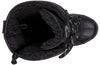 Top view of Black/Black BILLY Ice II Winter Boots with insulated lining for warmth, ideal for diabetic and orthotic needs.
