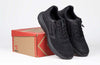 BILLY Men&#39;s Black Sport Inclusion Sneakers with orthopedic support, AFO-compatible, and easy-entry zipper displayed with box.