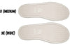 Image showing two insoles: D (Medium) and 3E (Wide) for Men&#39;s Navy/White BILLY CS 2.0 High Tops, suitable for wide feet and orthotics.