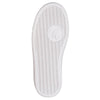 Underside view of a white sole from Billy Black Leather Quilt High Top shoe, highlighting durable tread design for kids.