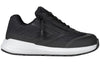 Black BILLY Goat AFO-ready orthopedic shoe with side zipper for easy entry, featuring adjustable depth insoles.