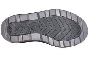 Non-slip sole of Black BILLY Ice Winter Boots, designed for diabetic, plantar fasciitis, bunions, wide feet, and orthotics use.
