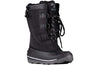 Black BILLY Ice Winter Boots for kids, AFO friendly, insulated for warmth and comfort in extreme cold, durable and easy access design.
