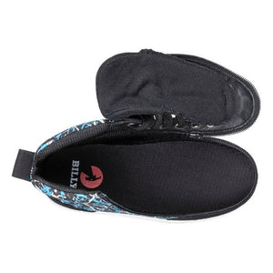 Billy Black Graffiti Classic D|R II High Tops Adaptive Sneaker (EasyOn) - shoekid.ca