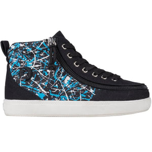 Billy Black Graffiti Classic D|R II High Tops Adaptive Sneaker (EasyOn) - shoekid.ca