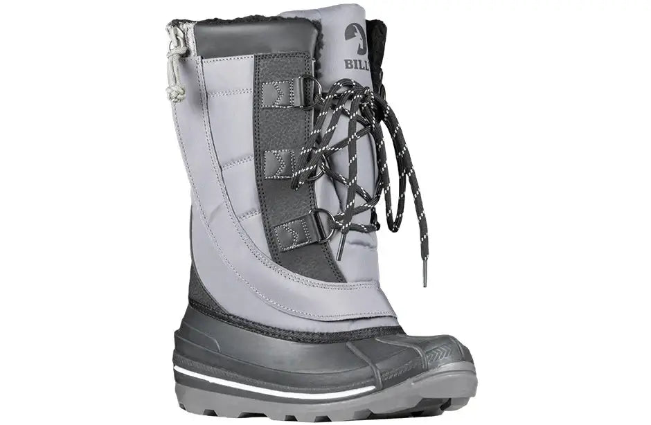 Black Grey BILLY Ice II Kids Winter Boots - AFO Friendly, insulated for extreme cold - BILLY ICE Winter Boots for Kids