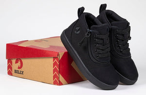Black to the Floor BILLY D|R Short Wrap High Tops -Shoekid.ca