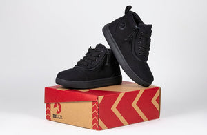 Black to the Floor BILLY D|R Short Wrap High Tops -Shoekid.ca