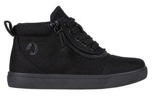 Black to the Floor BILLY D|R Short Wrap High Tops -Shoekid.ca