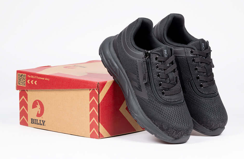 Black to the Floor BILLY Sport Inclusion Athletic Sneakers -Shoekid.ca