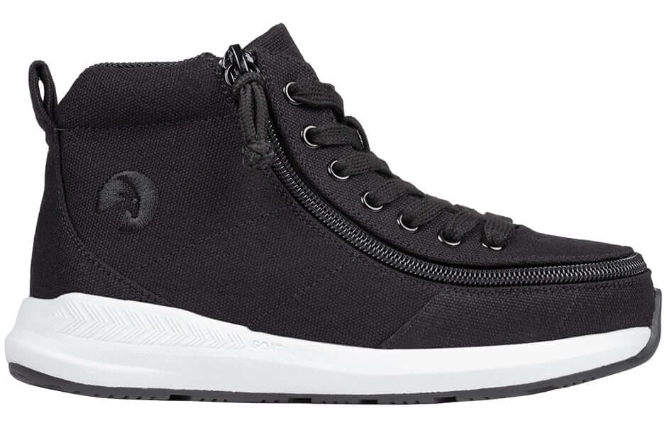 Black BILLY Goat Classic High Top CPMA Certified AFO-Ready -Shoekid.ca