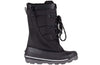 Black BILLY Ice Winter Boots for Kids - AFO Friendly, featuring insulated design for warmth and comfort in extreme cold.