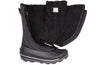 Black BILLY Ice Winter Boots with open wrap-around design, AFO friendly, ideal for kids in extreme cold conditions.