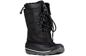 Black BILLY Ice II Winter Boots for diabetes, plantar fasciitis, bunions, wide and extra wide feet, and orthotic support.
