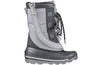 Grey BILLY Ice Winter Boots for Kids, AFO Friendly, featuring insulated fabric and easy access design for warmth in extreme cold weather.