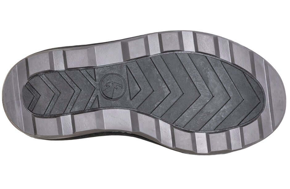 Sole of Grey BILLY Ice Winter Boots showcasing durable traction design. BILLY ICE Winter Boots for Kids - AFO Friendly, perfect for extreme cold.