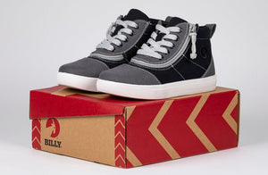Grey Colorblock BILLY D|R Short Wrap High Tops -Shoekid.ca