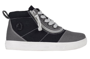 Grey Colorblock BILLY D|R Short Wrap High Tops -Shoekid.ca