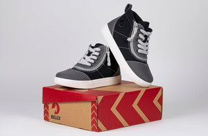 Grey Colorblock BILLY D|R Short Wrap High Tops -Shoekid.ca