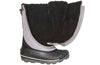 Grey BILLY Ice Winter Boots - AFO Friendly design showing easy access, insulated for warmth and comfort in extreme cold.