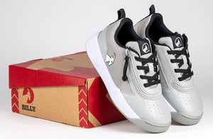 Grey/Black BILLY Sport Court Athletic Sneakers -Shoekid.ca