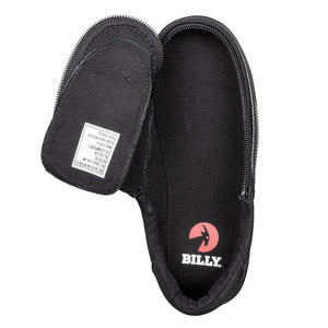 Kid's Black to the Floor Canvas BILLY Classic Lace Lows -Shoekid.ca