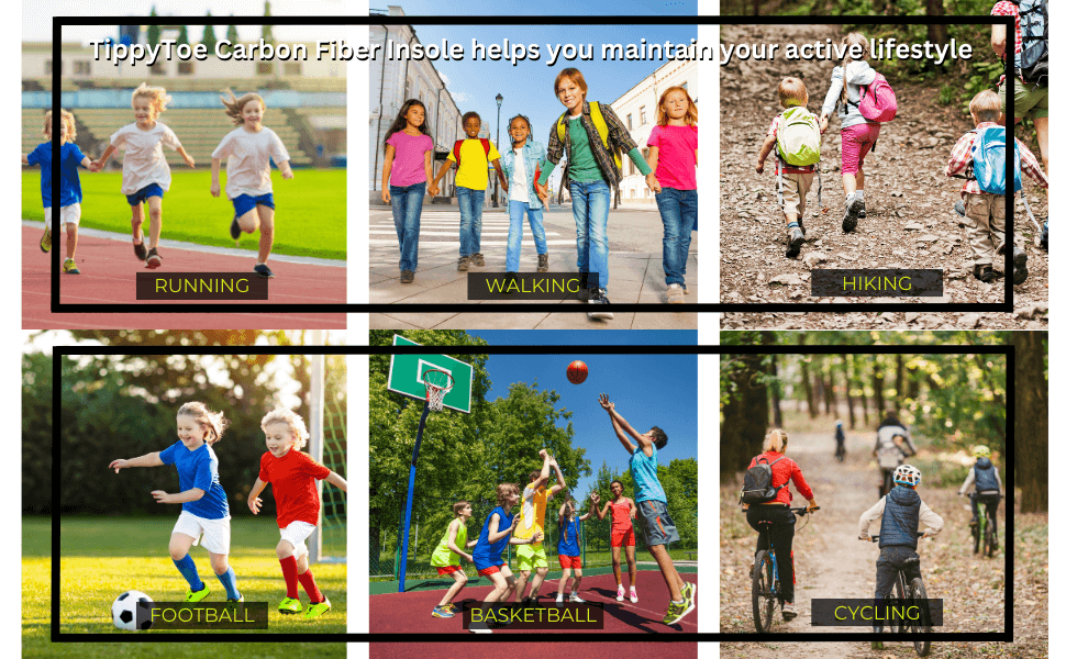 TippyToe Kids Carbon Fiber Insoles for Toe Walking, Tippy Toe Walking, Idiopathic Toe Walking,Toddlers and Big Kids - shoekid.ca