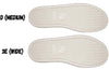 Comparison of shoe insoles showing D medium width and 3E wide width for Men&#39;s BILLY Sneaker Low Tops, ideal for orthotic comfort.