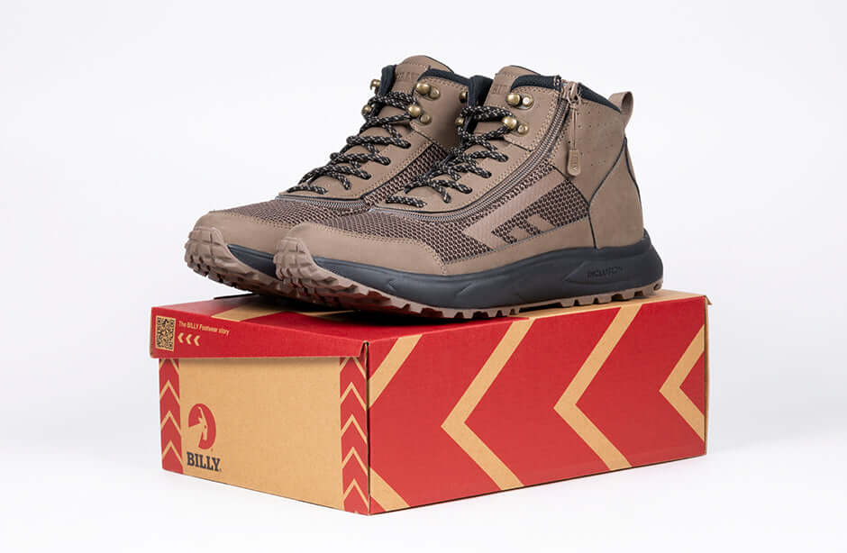 Men&#39;s Taupe BILLY Inclusion Trail Boots -Shoekid.ca