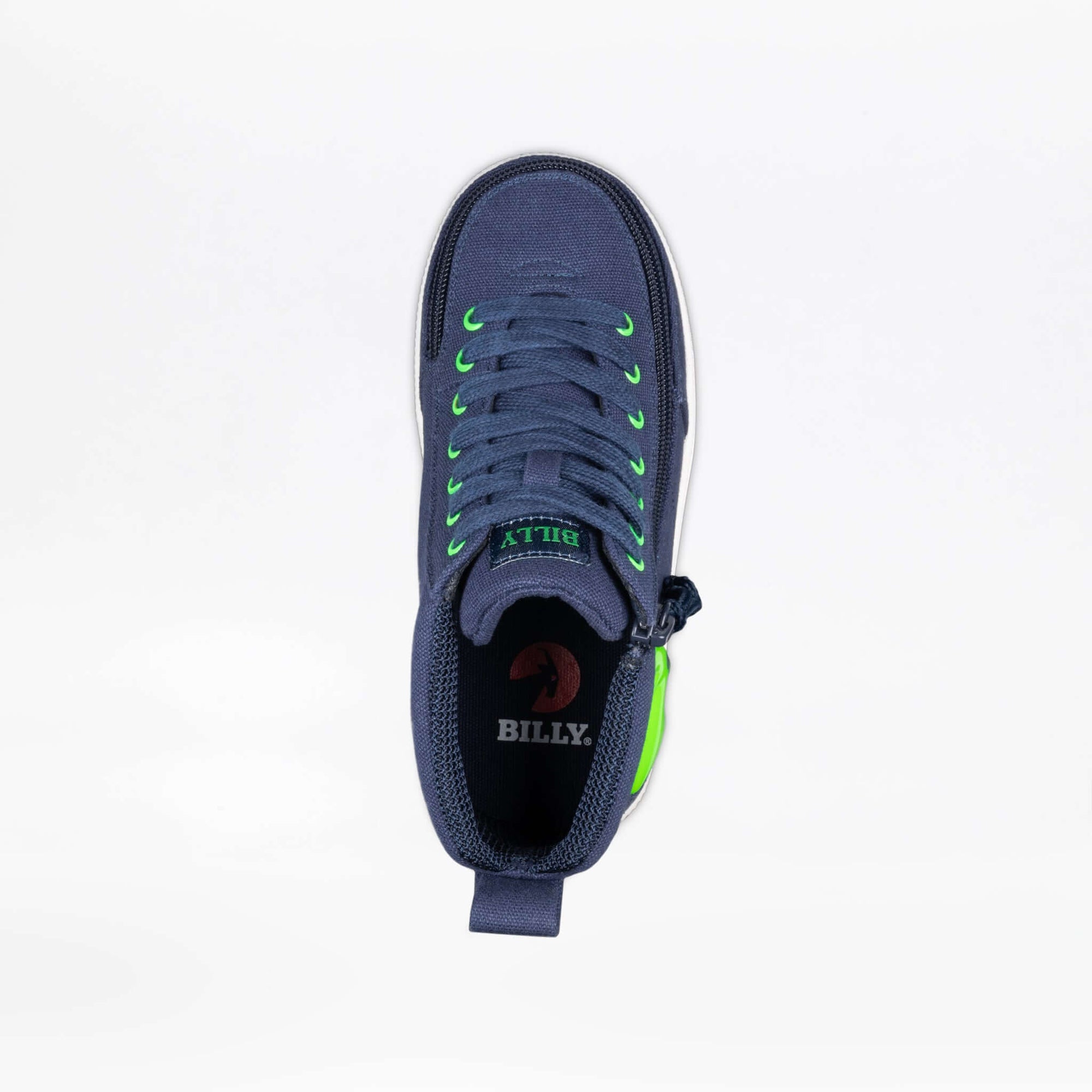 Navy/Green Light Ups BILLY Classic D|R High -Shoekid.ca