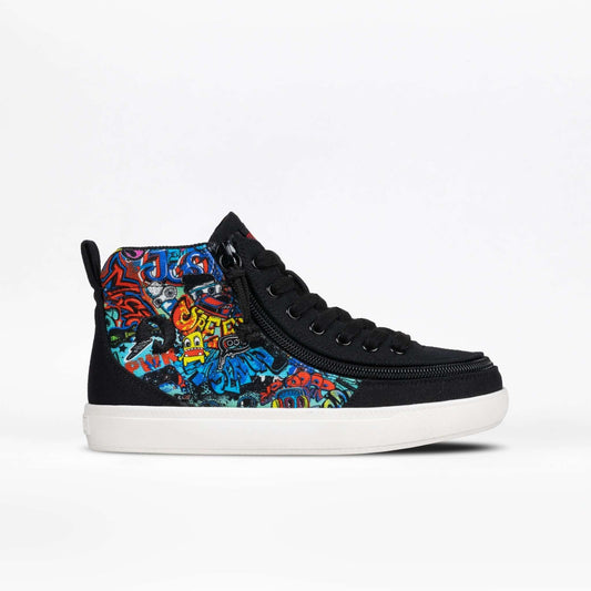 Night Sk8ter BILLY Classic D|R II kids' high top with wraparound zipper and extra-depth fit