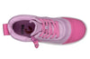 Pink BILLY Street Short Wrap High Tops with laces and zipper, offering easy on and off for toddlers and big kids, stylish and functional.